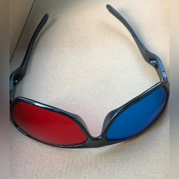 1990s Vtg Adult One Size 3D Movie Image Viewing Glasses - Picture 7 of 8